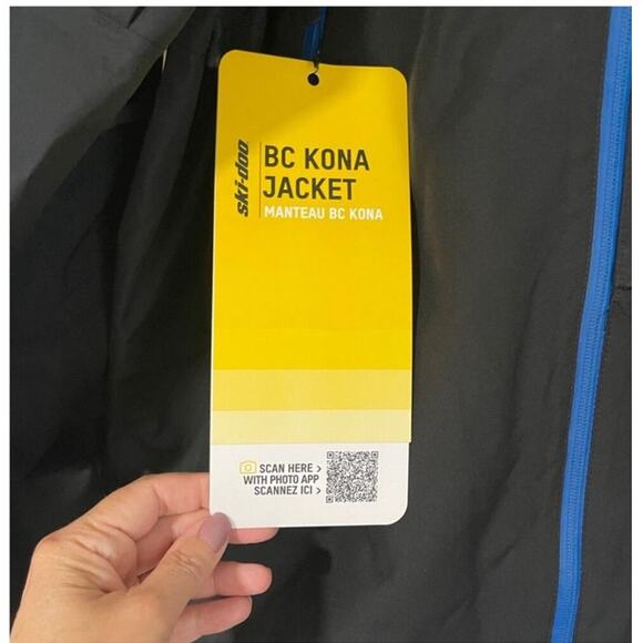 Ski-Doo NWT Size M Black Men's BC Kona Waterproof Deep Snow Snowmobile Jacket - Picture 3 of 6